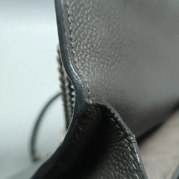 SAINT LAURENT Sunset Grey Leather Shoulder Bag 1311-011825 - Picture 10 of 13